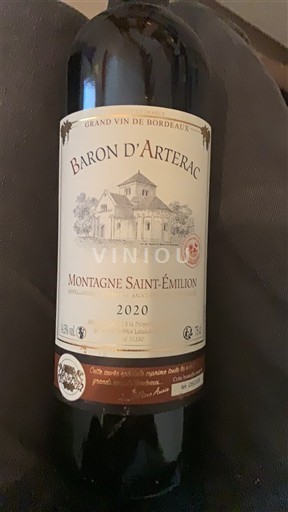 Bordeaux Montagne-saint-émilion Baron Arterac 2020