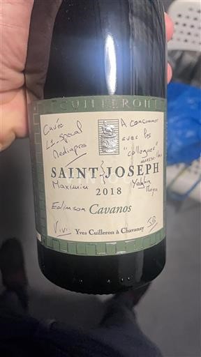 Rhônedalen Saint-Joseph Yves Cuilleron Cavanos 2018