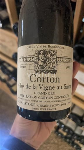 Burgundija Corton Grand Cru Louis Latour Clos de la Vigne au Saint 2001