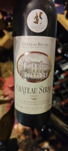 Bordeaux Côtes-de-bourg Château Sirac 2015