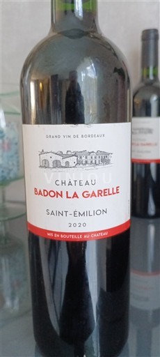 Bordeaux Saint-Émilion Château Badon La Garele 2020