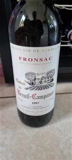 Bordeaux Fronsac Château Breuil-Campaner 1997