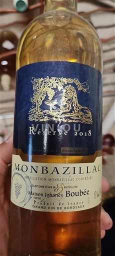Jihozápad Monbazillac Maison Johanès Boubée Réserve 2018