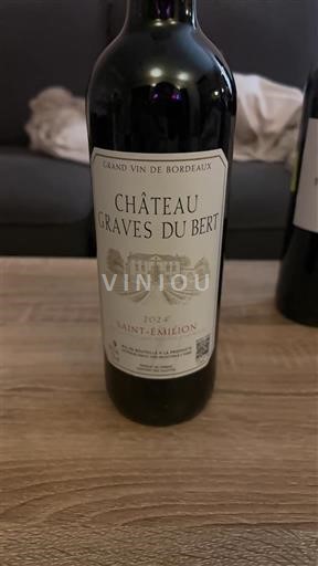 Bordoja Saint-Émilion Château Graves du Bert 2022