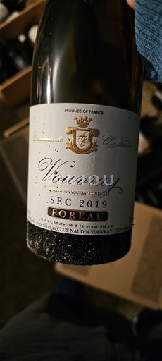 Thung lũng sông Loire Vouvray Domaine Clos Naudin Forreau 2019