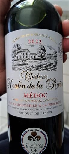 Burdeos Médoc Château Moulin de la Riviere 2022