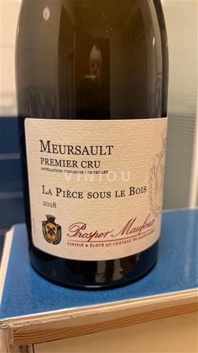 Bourgogne Meursault Premier Cru Prosper Maufoux La Pièce sous le Bois 2018