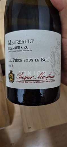 Burgundy Meursault Premier Cru Prosper Maufoux La Pièce sous le Bois 2018