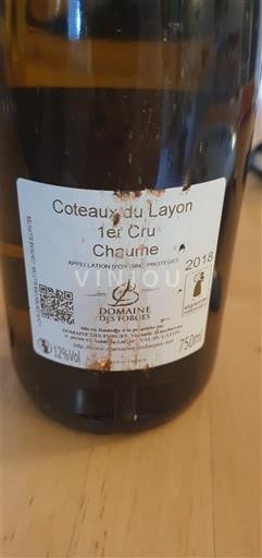 Thung lũng sông Loire Coteaux-du-layon Domaine Des Forges 2018
