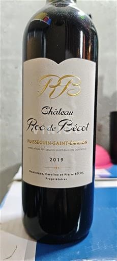 Bordoja Puisseguin-saint-émilion Château Roc de Bécot 2019