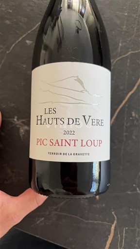 Languedoque Pic-saint-loup Les Hauts de Vere Terroir de la Gravette 2022