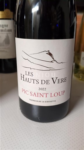 Langvedok Pic-saint-loup Les Hauts de Vere Terroir de la Gravette 2022