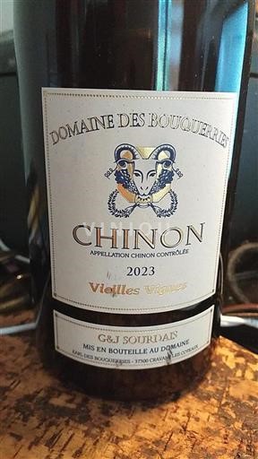 Loiredalen Chinon Domaine des Bouquerries Vieilles Vignes 2023