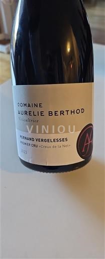 Burgundy Pernand-Vergelesses Premier Cru Domaine Aurélie Berthod Creux de la Net 2023