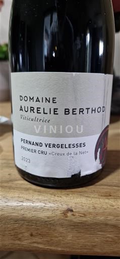 Burgundy Pernand-Vergelesses Premier Cru Domaine Aurélie Berthod Creux de la Net 2023