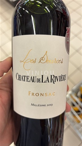 Bordeaux Fronsac Château La Rivière Les Sources 2019