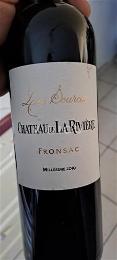 Bordeaux Fronsac Château La Rivière Les Sources 2019