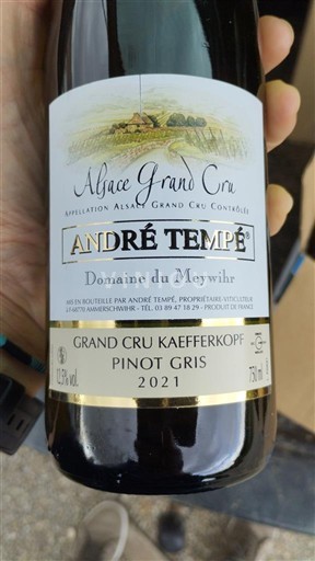Alsazia Alsazia Grand Cru Grand Cru André Tempé 2021