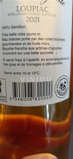 Bordeaux Loupiac Château Mazerolles 2021 2021