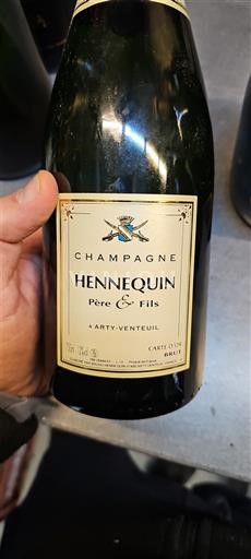 Champaña Champán Hennequin Père & Fils Carte d'Or Sin añada
