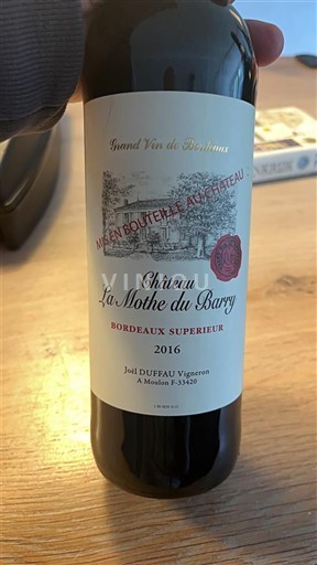 Bordeaux Bordeaux Supérieur Château La Mothe du Barry 2016