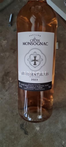Bordeaux Bordeaux hồng Croix Monsognac Les Essentielles 2023
