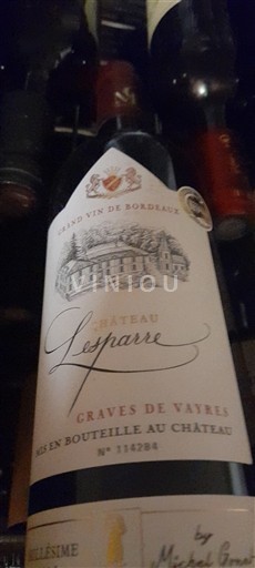 Bordeaux Graves-de-vayres Château Lesparre Neročník