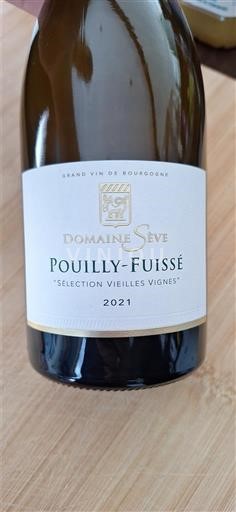 Burgundija Pouilly-fuissé Domaine Sève Sélection Vieilles Vignes 2021