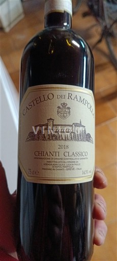 Toscana Chianti Classico Castello dei Rampolla 2018 2018