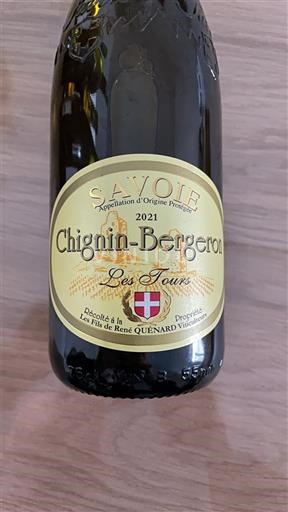 Savoie và Bugey Chignin-Bergeron Les Fils de René Quénard Les Tours 2021