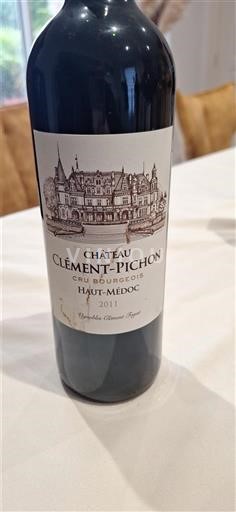 Bordeaux Haut-Médoc Cru Bourgeois Château Clément-Pichon 2011