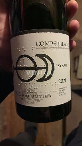 Alpes e regiões Ródano Colinas Ródanas M. Chapoutier Combe Pilate 2021