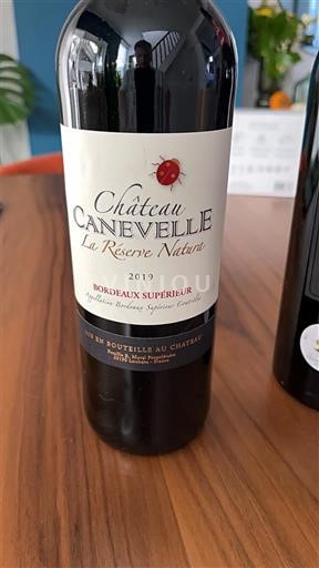 Bordéus Bordeaux Superior Château Canevelle La Réserve Nature 2019
