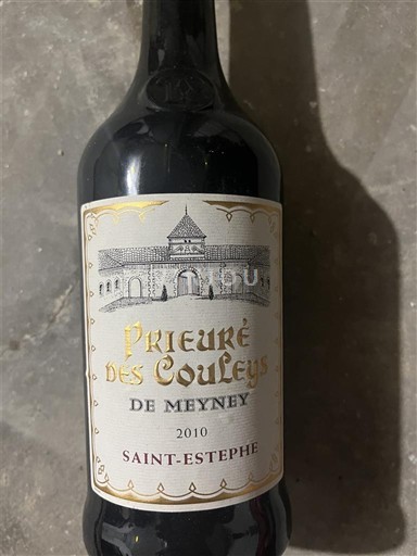 Bordéus Saint-Estèphe Prieuré des Couleys de Meyney 2010