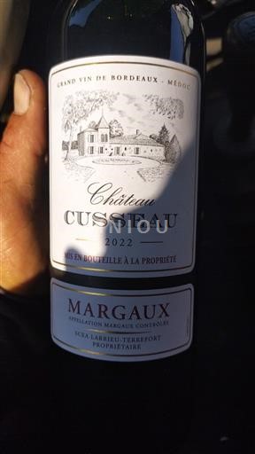 Bordeaux Margaux Château Cusseau 2022