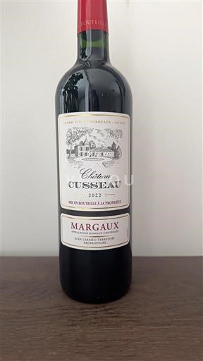 Bordeaux Margaux Château Cusseau 2022