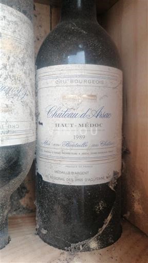 Bordeaux Haut-Médoc Cru Bourgeois Château Arsac 1989