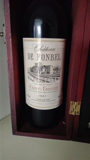 Bordeaux Saint-Émilion Château Fonbel 1981