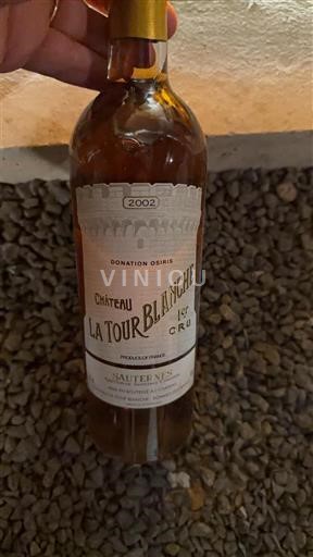 Bordeaux Sauternes Premier Cru Château La Tour Blanche 2002