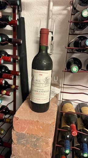 Bordeaux Lussac-saint-émilion Château La Mirandelle 1988