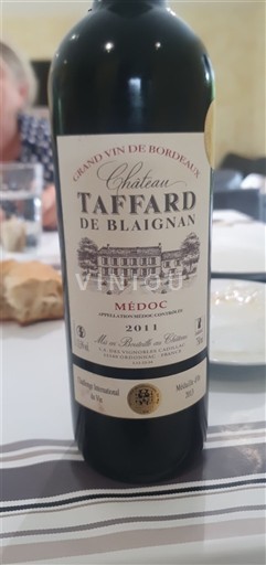 Bordeaux Médoc Château Taffard de Blaignan 2011