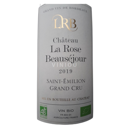 Bordeaux Saint-Émilion Grand Cru Château La Rose Beauséjour 2019