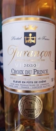 Jihozápad Jurançon Cave des Producteurs de Jurançon Croix du Prince 2020