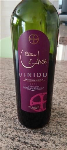 Bordeaux Castillon Côtes de Bordeaux Château Arce 2007