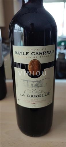 Bordeaux Côtes-de-blaye Château La Carelle 2021
