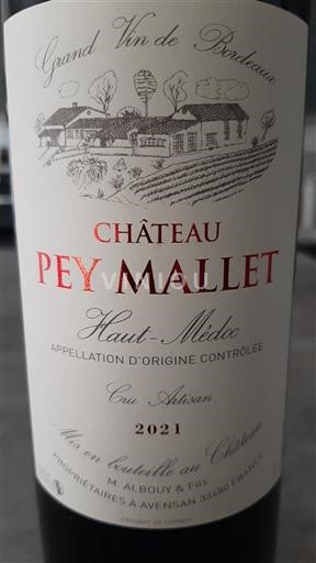 Bordeaux Haut-Médoc Château Pey Mallet 2021