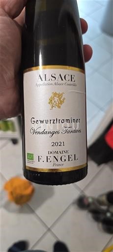 Alsace Gewurztraminer Vendanges Tardives Domaine F. Engel Gewurztraminer Vendanges Tardives 2021