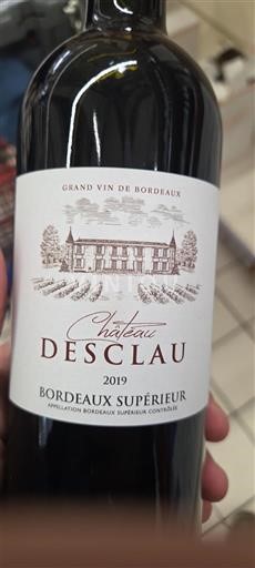 Bordéus Bordeaux Superior Château Desclau 2019