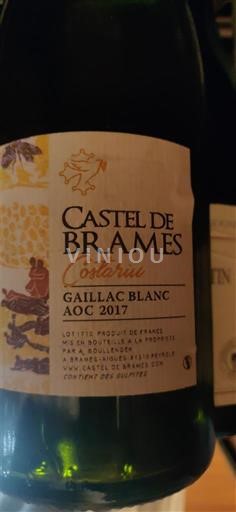 Sud-Ovest Gaillac Castel de Brames Costeiru 2017