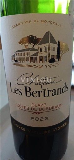 Bordeaux Blaye-côtes-de-bordeaux Château Les Bertrands Vieilles Vignes 2022